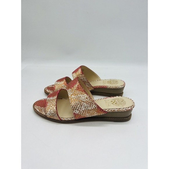 Vince Camuto WOMEN'S Relindie Demi-Wedge Slide Sandals - SUNSET SNAKE, US 7.5M - Picture 6 of 9
